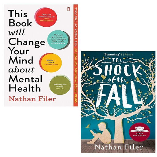 Nathan Filer 2 Books Collection Set Book Will Change Your Mi,Shock of the Fall - The Book Bundle