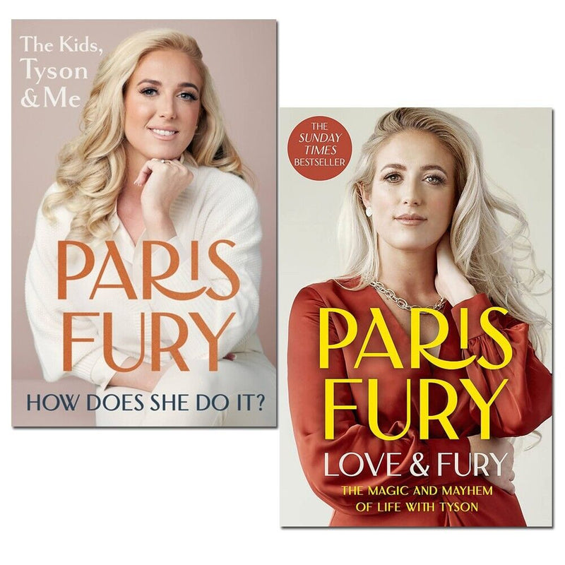 Paris Fury Collection 2 books set featuring "How Does She Do It?" and "Love and Fury" by Hodder Paperbacks, with book covers visible.