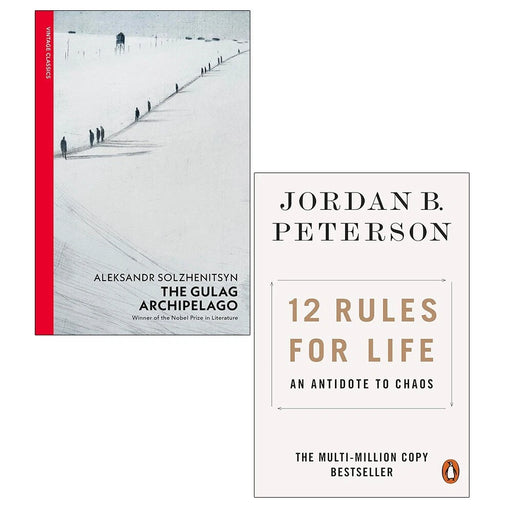 The Gulag Archipelago  & 12 Rules for Life An Antidote to Chaos By Jordan B. Peterson 2 Books Collection Set - The Book Bundle