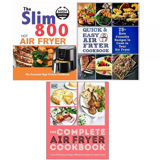 Air Fryer Cookbook,Quick Easy Air Fryer,Slim 800 Hot Air Fryer Iota 3 Books Set - The Book Bundle