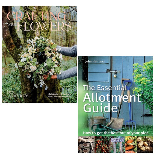 Crafting with Flowers, Essential Allotment Guide John Harrison 2 Books Set - The Book Bundle