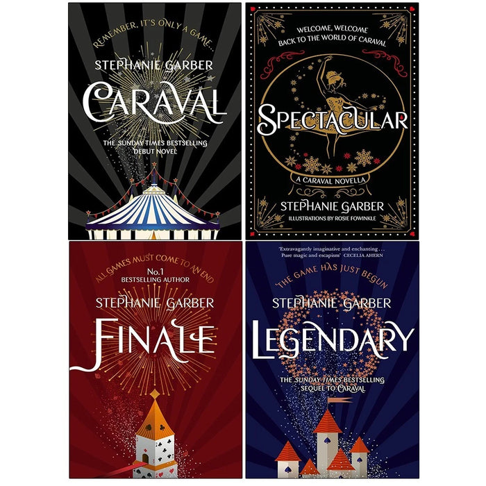 Caraval Series 4 Books Collection Set by (Stephanie Garber Legendary, Finale) - The Book Bundle