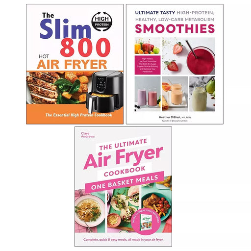 Slim 800 Hot Air Fryer, Ultimate Air Fryer, Ultimate Tasty High Protein 3 Books Set - The Book Bundle