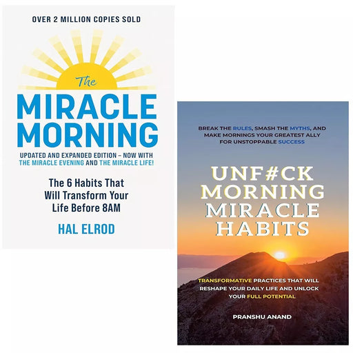 UnF#ck Morning Miracle Habits Pranshu Anand, Miracle Morning Hal Elrod 2 Books Set - The Book Bundle