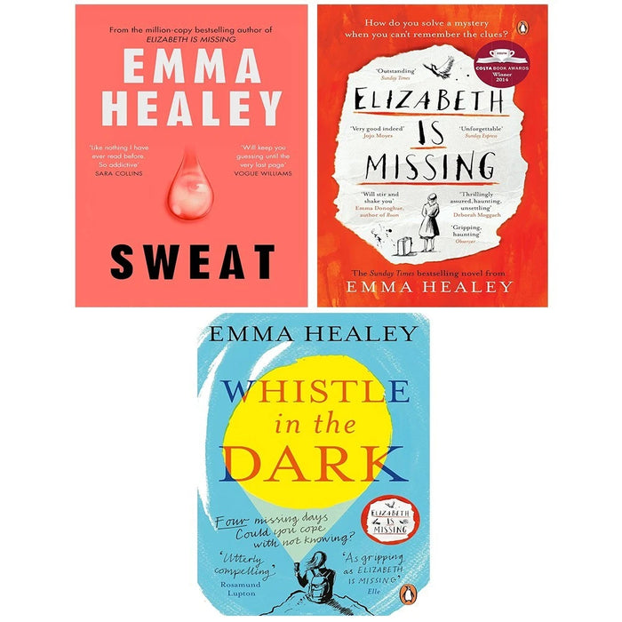 Emma Healey Collection 3 Books Set Whistle Dark,Elizabeth is Missing,Sweat (HB) - The Book Bundle