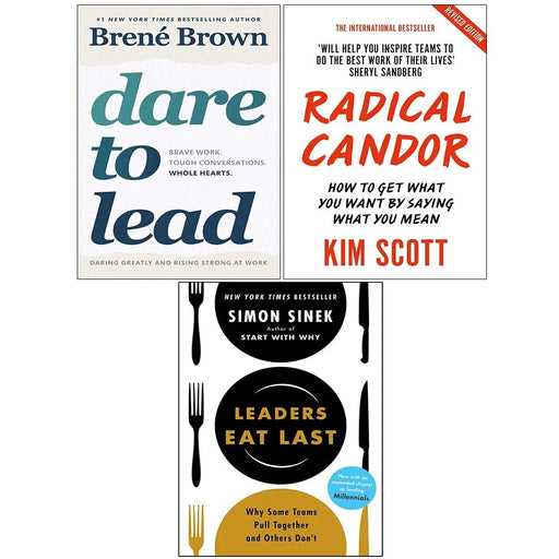 Dare to Lead, Leaders Eat Last & Radical Candor3 Books Collection Set - The Book Bundle