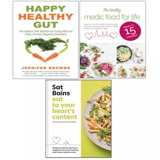 Eat to Your Heart's Content, Healthy Medic Food Life, Happy Healthy Gut 3 Books Set - The Book Bundle