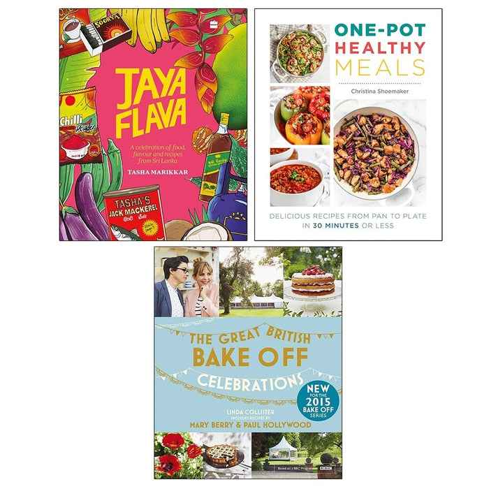 Jayaflava HB, Great British Bake Off (HB), One Pot Healthy Meals 3 Books Set - The Book Bundle
