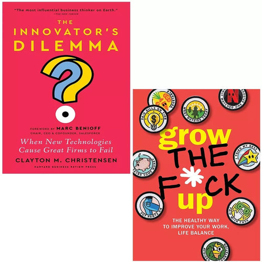 Grow the F*ck Up Chartwell Books, Innovator's Dilemma (HB) 2 Books Set - The Book Bundle