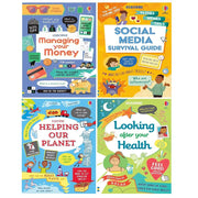 Usborne Life Skills Collection 4 Books Set by Jane Bingham, Holly Bathie Helping - The Book Bundle