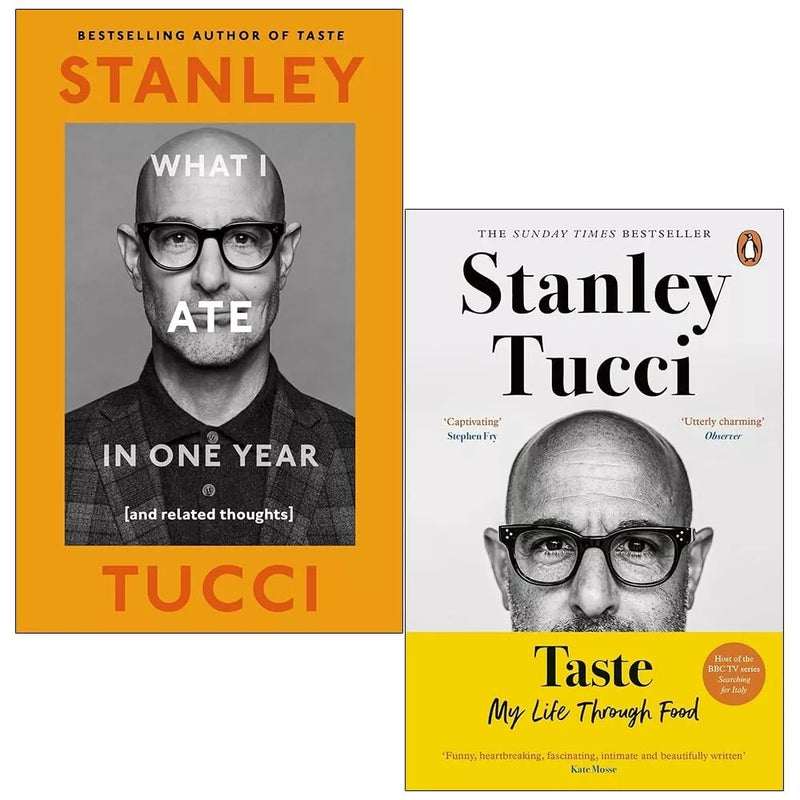 Stanley Tucci Collection 2 Books Set Taste, What I Ate in One Year (HB) - The Book Bundle