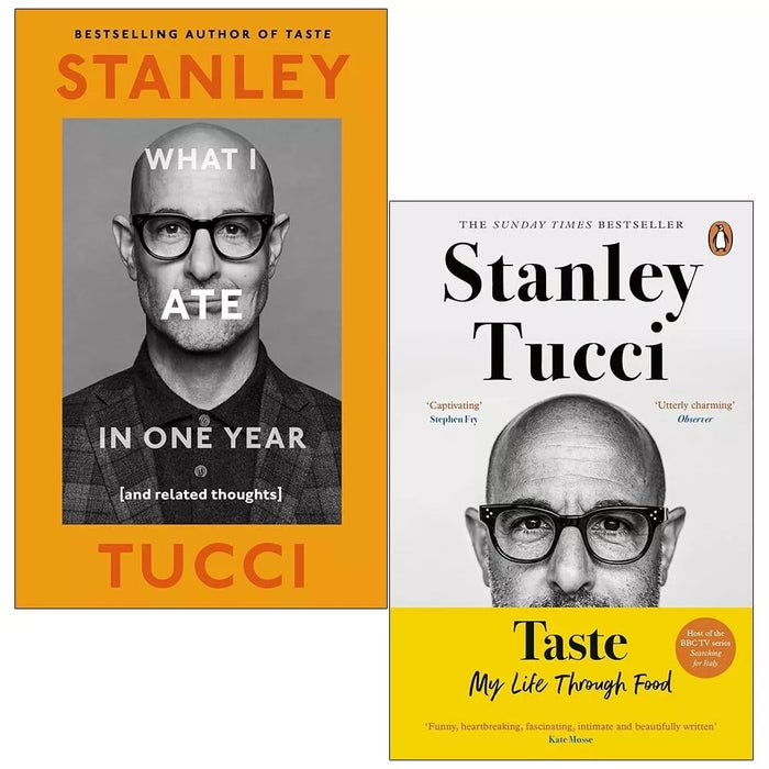 Stanley Tucci Collection 2 Books Set Taste, What I Ate in One Year (HB) - The Book Bundle