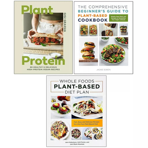 Plant Protein(HB), Plant-Based Cookbook, Whole Foods Plant-Based 3 Books Set - The Book Bundle