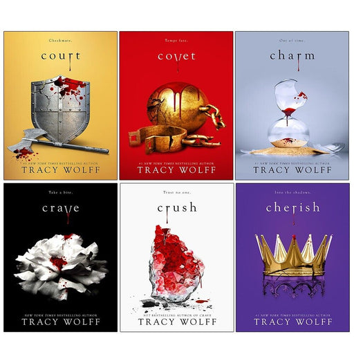 Crave Series 6 Books Collection Set By Tracy Wolff (Crave, Crush, Covet, Court, Charm & Cherish) - The Book Bundle