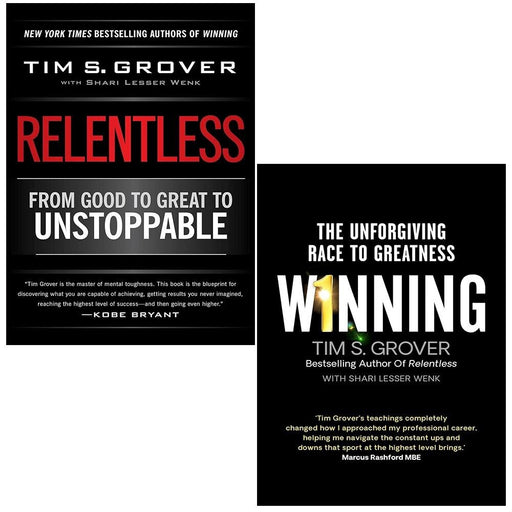Tim S. Grover Collection 2 Books Set (Relentless, Winning Unforgiving Race) - The Book Bundle