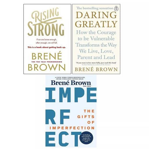 Brene Brown Collection 3 Books Set (Daring Greatly, Rising Strong, The Gifts Of Imperfection) - The Book Bundle