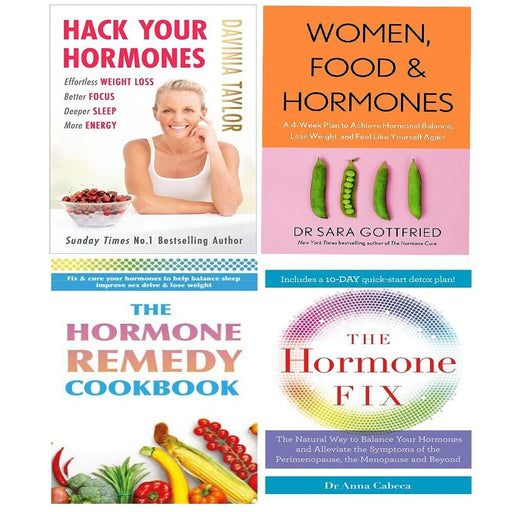Hack Your Hormones Davinia Taylor,Hormone Remedy,Women,Food Hormones Fix 4 Books Set - The Book Bundle