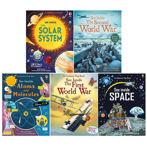 Usborne Flap Books Collection 5 Books Set by Rob Lloyd Jones, Rosie Dickens - The Book Bundle