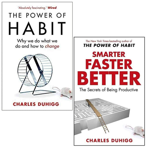 Charles Duhigg Collection 2 Books Set (Smarter Faster Better, The Power of Habit) - The Book Bundle