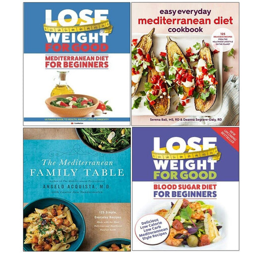 Mediterranean Family Table,Mediterranean Diet Cookbook,Blood Sugar Diet 4 Books Set - The Book Bundle
