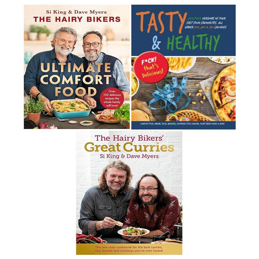 Hairy Bikers Ultimate Comfort Food,Great Curries (HB),Tasty and Healthy 3 Books Set - The Book Bundle