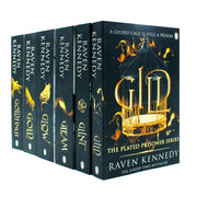 The Plated Prisoner Series By Raven Kennedy 6 Books Collection Set (Gild, Glint, Gleam, Glow, Gold & Goldfinch) - The Book Bundle