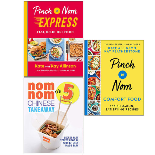 Pinch of Nom [HB], Nom Nom Chinese, Comfort Food 100 Slimming [HB] 3 Books Set - The Book Bundle