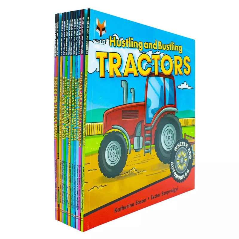 Wheels and Automobiles Collection 12 Amazing Books Set by Katherine Eason - The Book Bundle