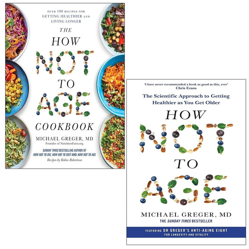 Michael Greger 2 Books Collection Set How Not Age, How Not to Age Cookbook (HB) - The Book Bundle