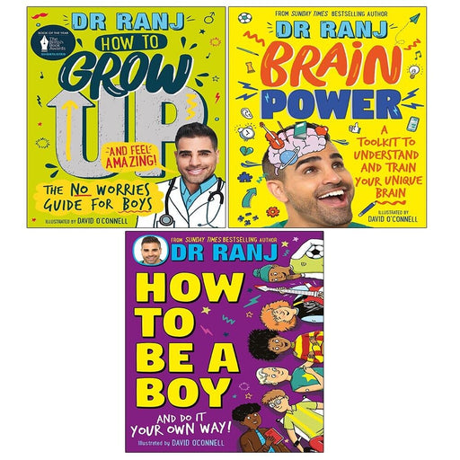Dr. Ranj Singh Collection 3 Books Set Brain Power, How to Grow Up Feel Amazing - The Book Bundle