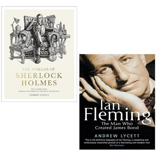Andrew Lycett Collection 2 Books Set Worlds of Sherlock Holmes (HB), Ian Fleming - The Book Bundle