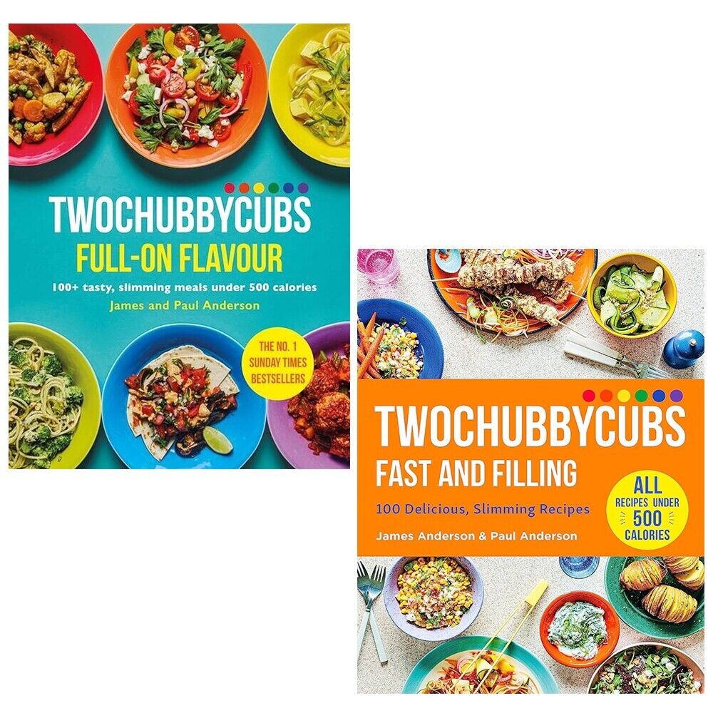 James Anderson Collection 2 Books Set Twochubbycubs Full-on Flavour,Fa ...