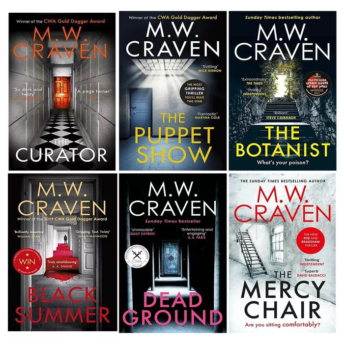 Washington Poe,Avison Fluke Series 6 Books Collection Set by M. W. Craven Mercy - The Book Bundle