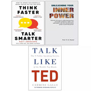 Think Faster Talk Smarter,Talk Like TED,Unleashing Your Inner Power 3 Books Set - The Book Bundle
