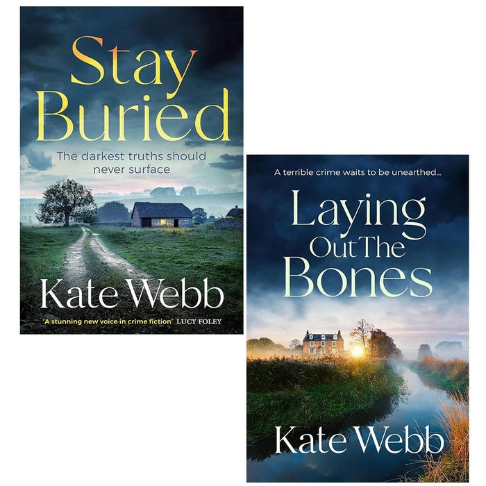 DI Lockyer Mysteries Series 2 Books Set by Kate Webb (Stay Buried,Laying Out Bone) - The Book Bundle
