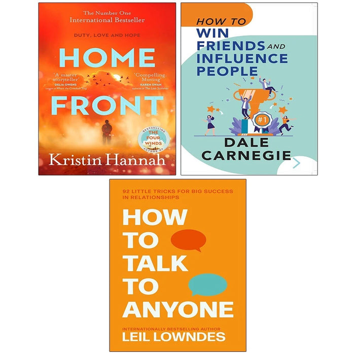 Home Front,How to Talk to Anyone,How To Win Friends Influence People 3 Books Collection Set - The Book Bundle