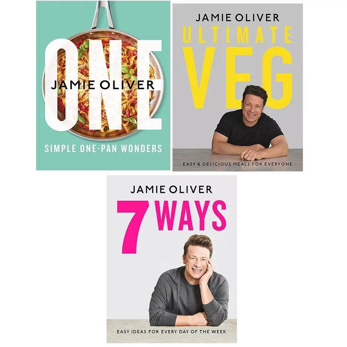 Jamie Oliver Collection 3 Books Set 5 Ingredients Quick Easy Food, Ultimate Veg - The Book Bundle