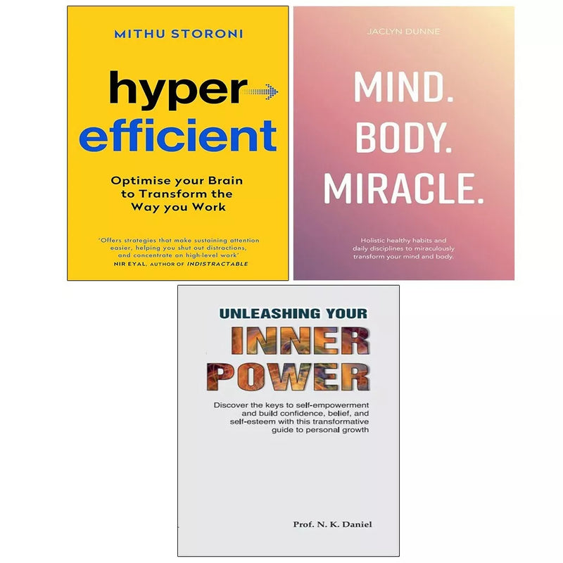 Hyperefficient Mithu , Unleashing Your Inner Power,Mind Body Miracle 3 Books Set - The Book Bundle
