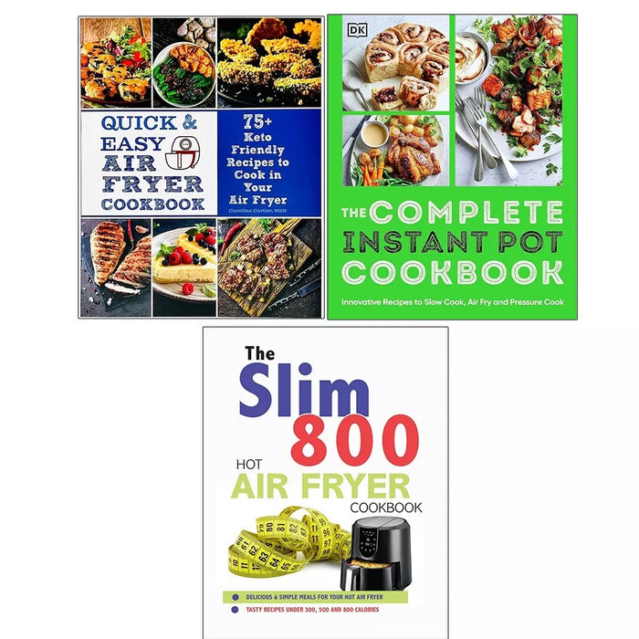 Air Fryer Cookbook,Quick Easy Air Fryer,Slim 800 Hot Air Fryer Iota 3 Books Set - The Book Bundle
