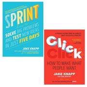 Jake Knapp, John Zeratsky Collection 2 Books Set Click, Sprint Braden Kowitz - The Book Bundle