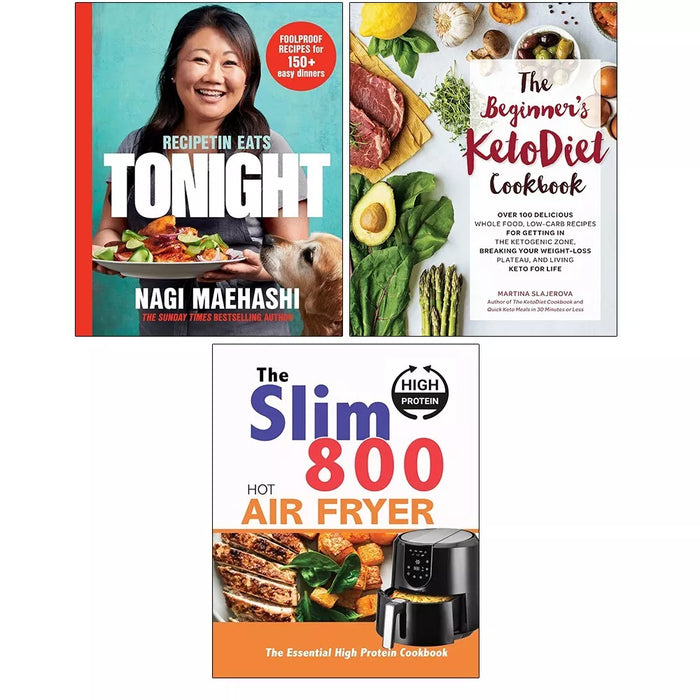 RecipeTin Eats HB,Slim 800 Hot Air Fryer, Beginner KetoDiet Cookbook 3 Books Set - The Book Bundle