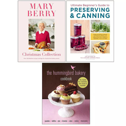 Mary Berry's Christmas,Hummingbird Bakery Cookbook HB,Preserving Canning 3 Books Set - The Book Bundle