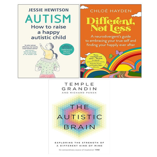Different Not Less Chloe Hayden,Autism,Autistic Brain Temple Grandin 3 Books Set - The Book Bundle