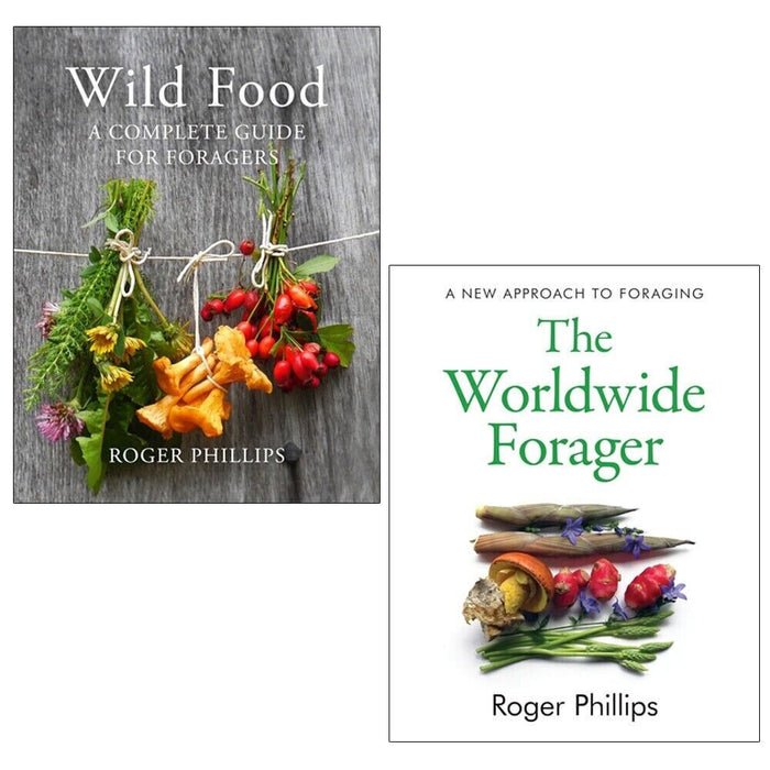 Roger Phillips Collection 2 Books Set Worldwide Forager, Wild Food Hardcover - The Book Bundle