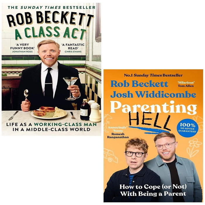 Rob Beckett Collection 2 Books Set Parenting Hell, A Class Act Life As a Working - The Book Bundle