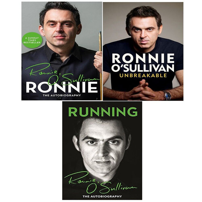 Ronnie O Sullivan Collection 3 Books Set Unbreakable Running Ronnie ronnie-o-sullivan-collection-3-books-set-unbreakable-running-ronnie