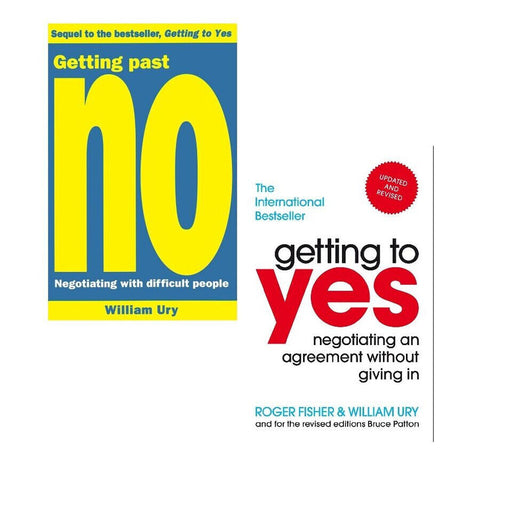 Roger Fisher 2 books Collection Set Getting Past No,Getting to Yes - The Book Bundle