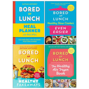 Ebury Press Bored Of Lunch 4 books collection by Nathan Anthony, non-fiction mixed format set displayed on a bookshelf.
