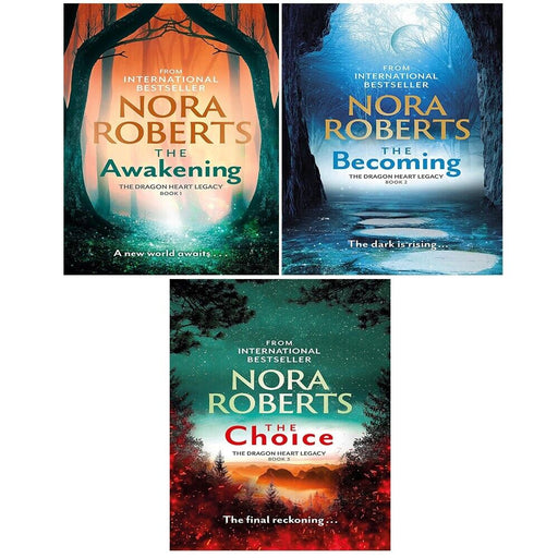 Dragon Heart Legacy Trilogy Collection 3 Books Set by Nora Roberts Becoming,Choi - The Book Bundle