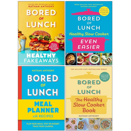 Bored of Lunch 4 Books Collection Set by Nathan Anthony, non-fiction mixed format books on a white background.